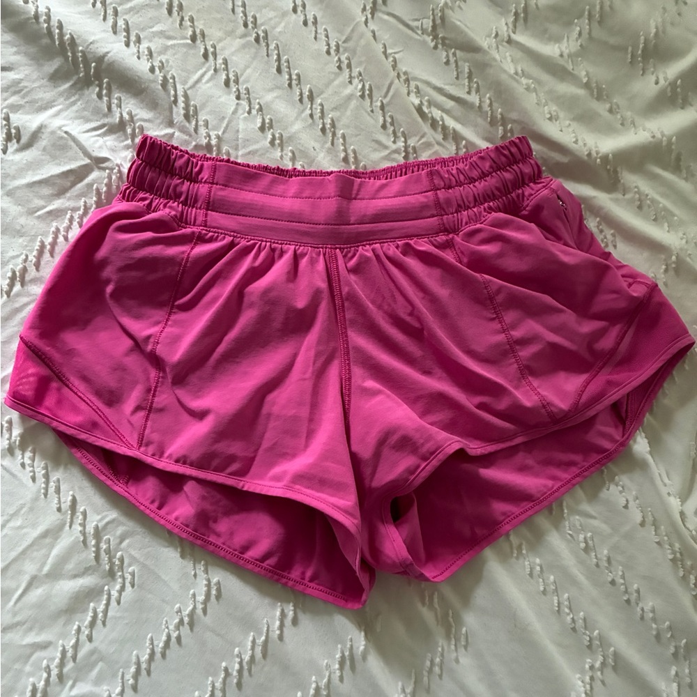 Lululemon sonic pink shorts size 4 length 2.5